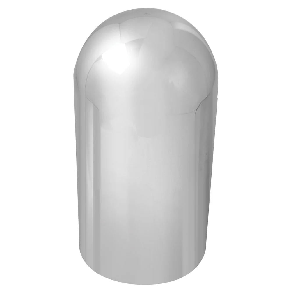 1-1/2" Chrome Plastic Full Moon Nut Cover - Push On