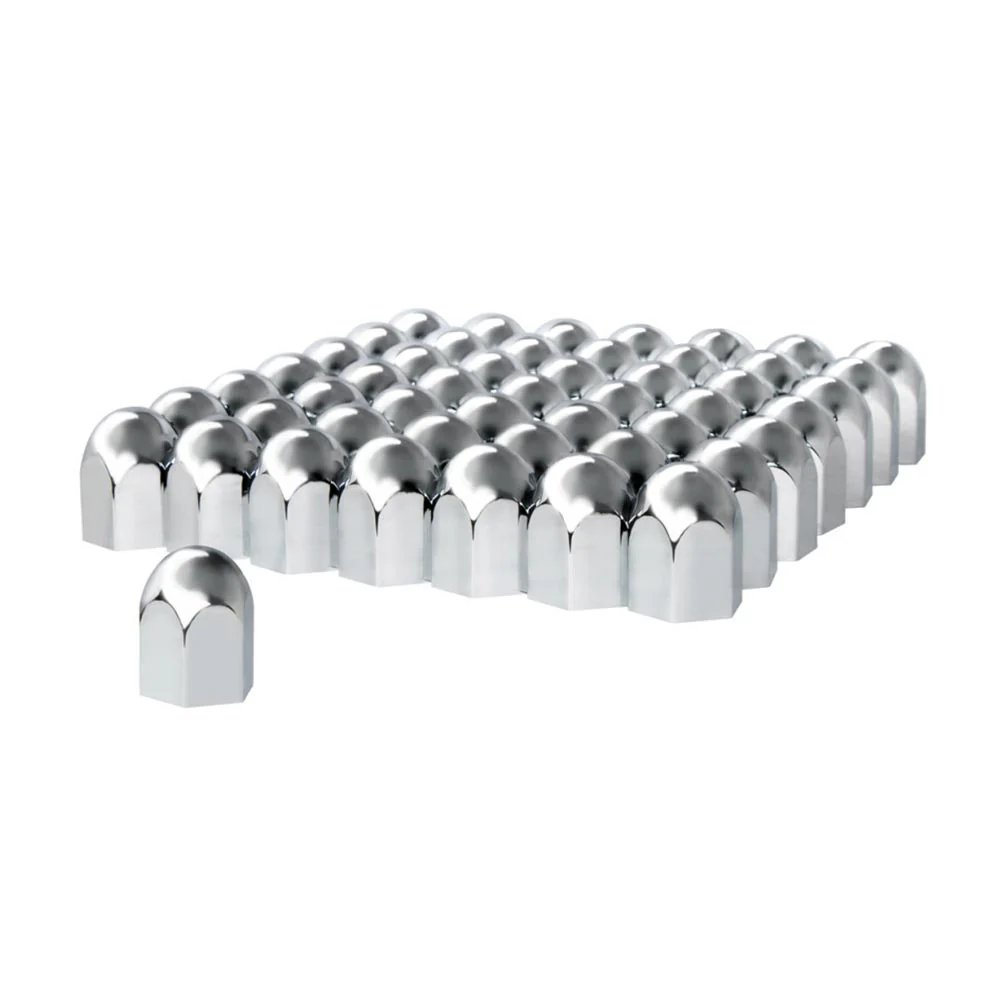 1-1/2" Chrome Standard Nut Cover - Push On 60PK