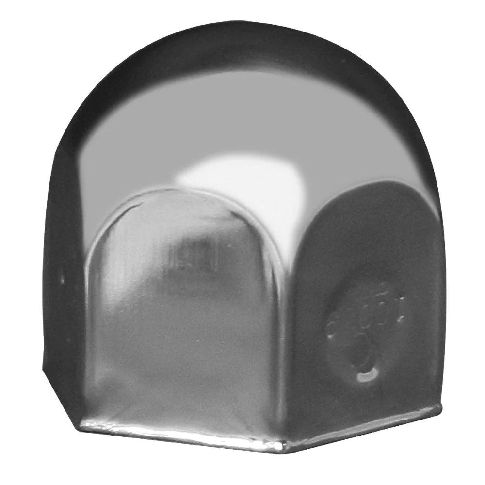 1-1/2" Chrome Steel Standard Nut Cover - Push On