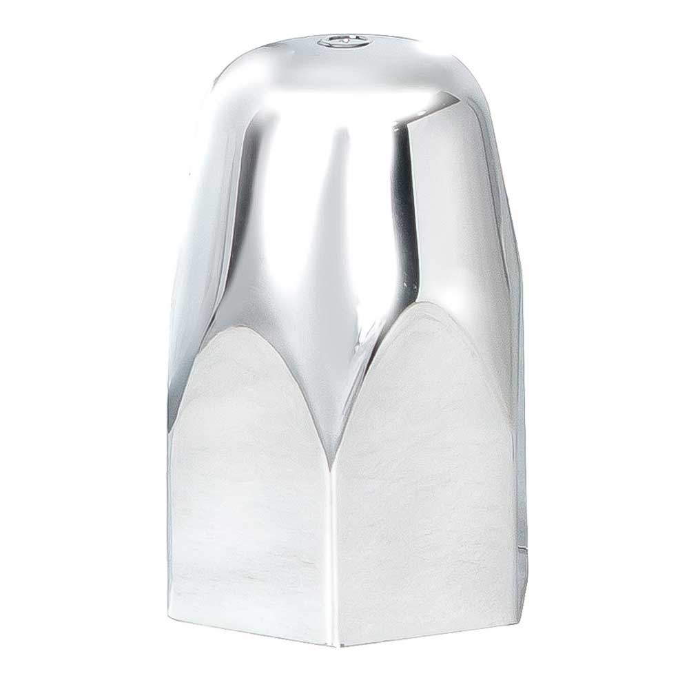 1-1/2" x 2-3/4" Chrome Plastic Bullet Nut Cover - Push On