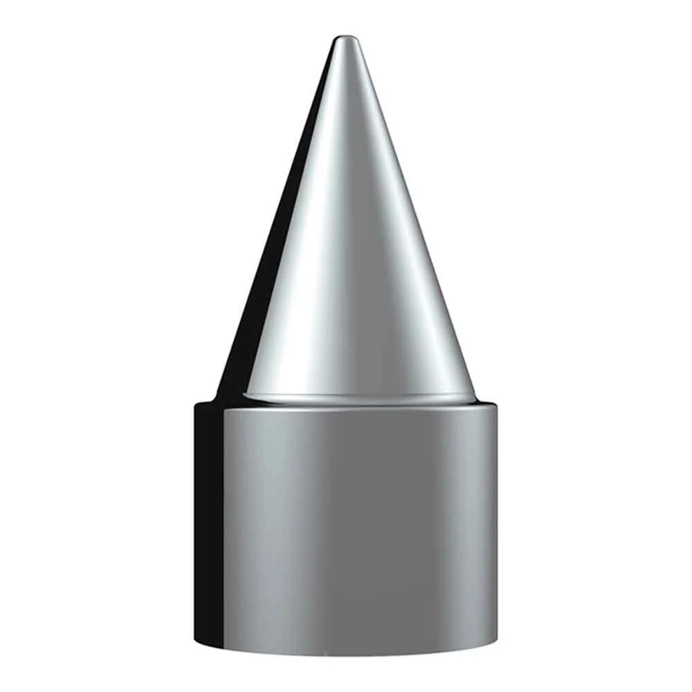 1-1/2" x 4-1/4" Chrome Stiletto Spike Nut Cover - Push On - Image 3