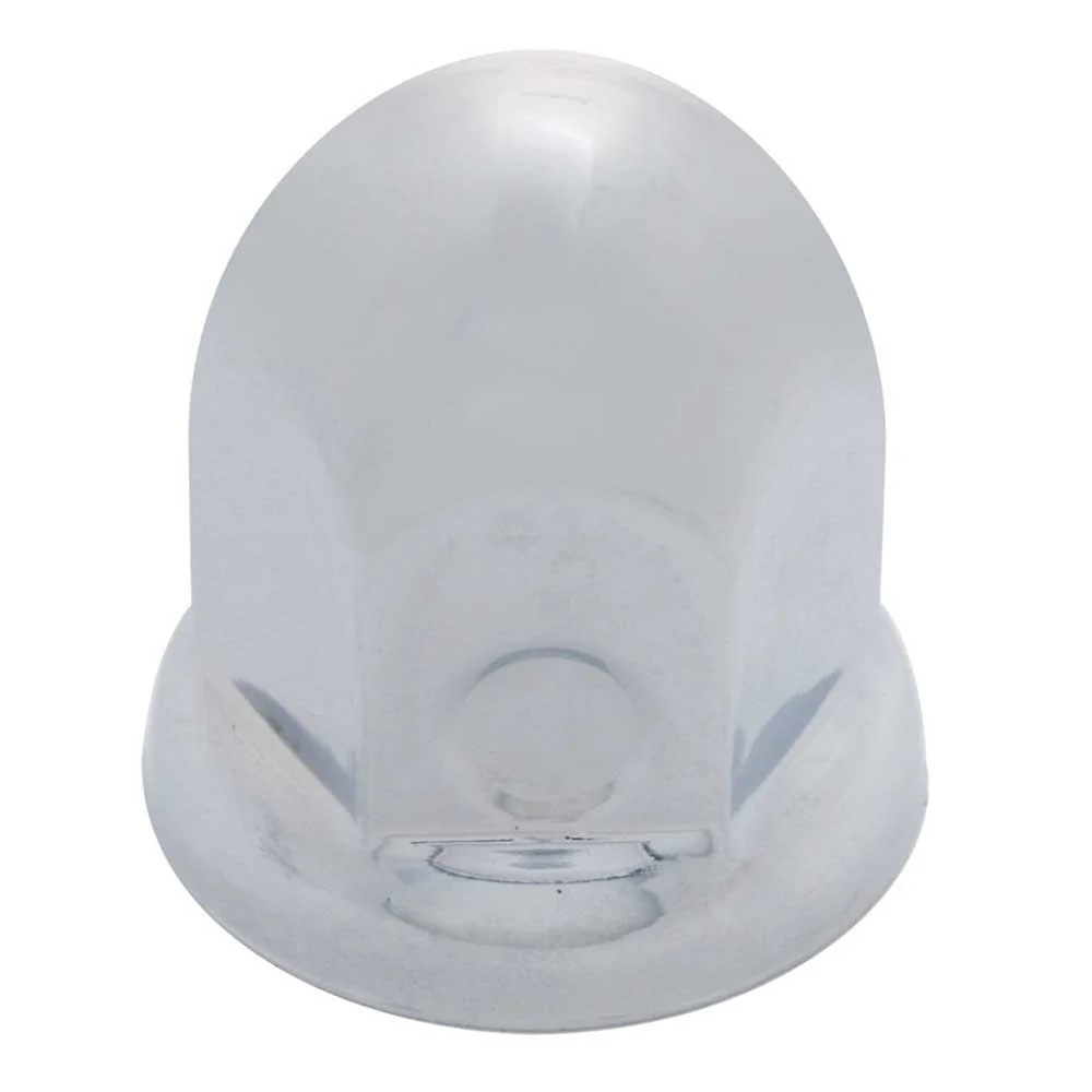 1-1/2"x 2" Chrome Steel Standard Nut Cover with Flange - Push On