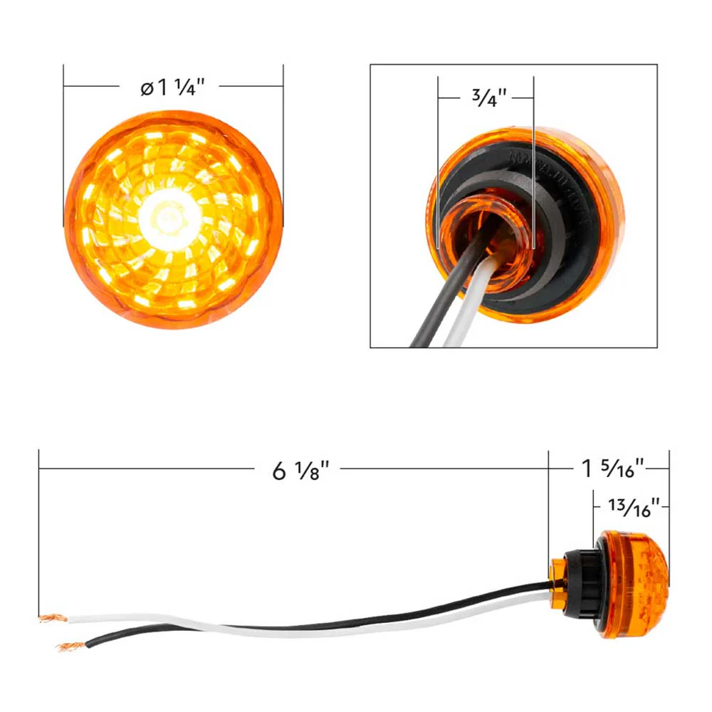 1-1/4" Round LED Marker Light - Image 7