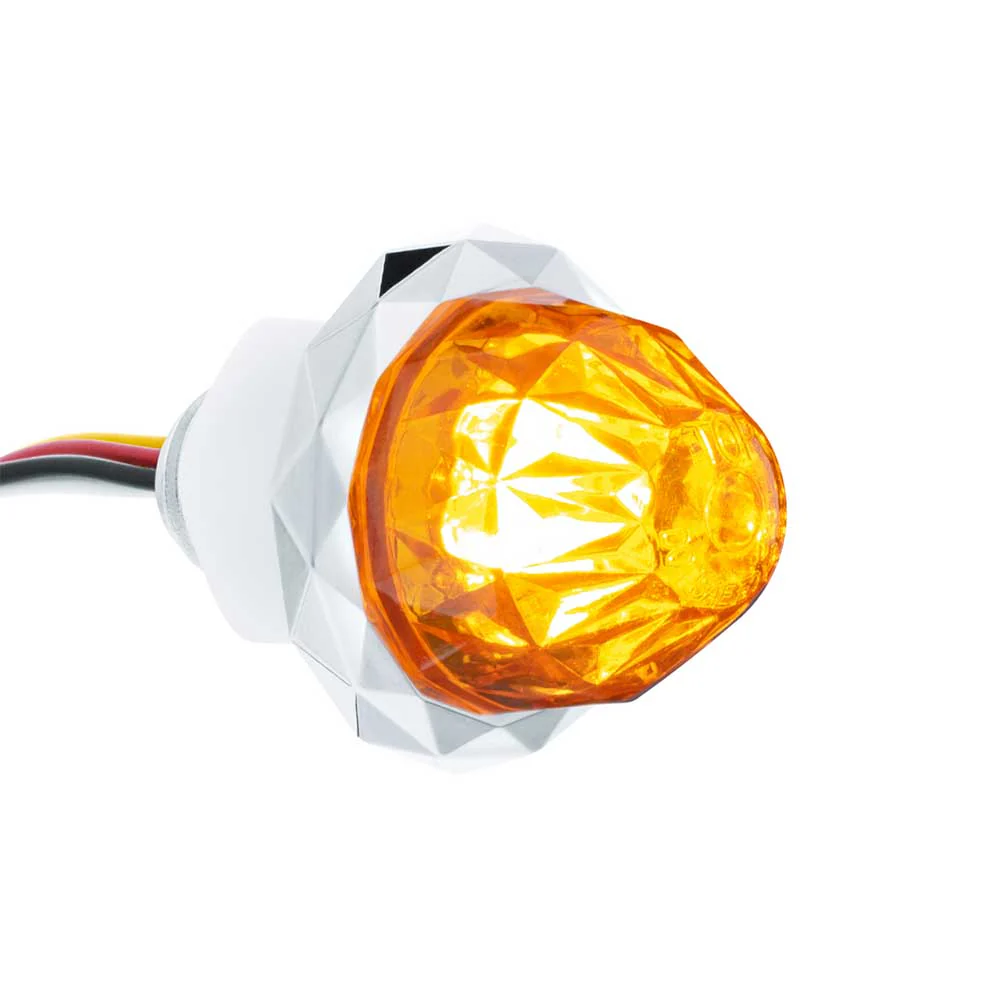 1-1/8" Double Fury 4 LED Crystal Watermelon Clear Lens - Image 3