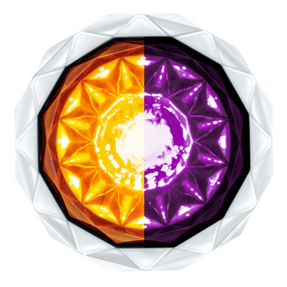 1-1/8" Double Fury 4 LED Crystal Watermelon Clear Lens - Image 4