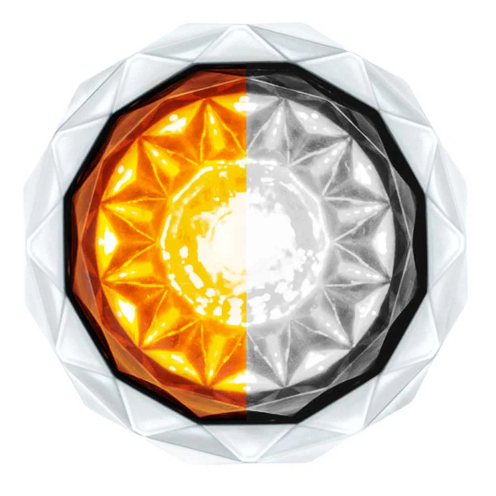 1-1/8" Double Fury 4 LED Crystal Watermelon Clear Lens - Image 6