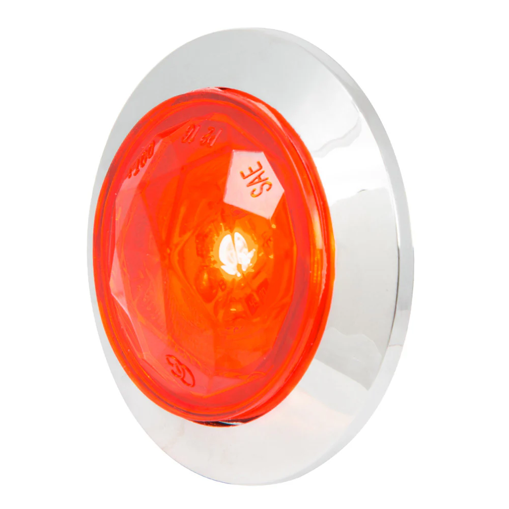 1" 1 LED Diamond Lens Dual Function Light with Bezel - Image 2