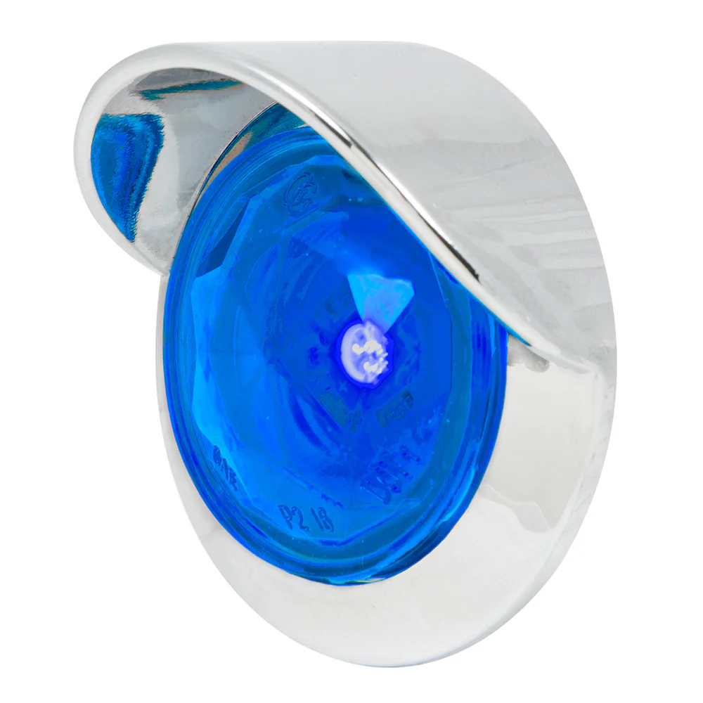 1" 1 LED Diamond Lens Dual Function Light with Bezel & Visor - Image 3