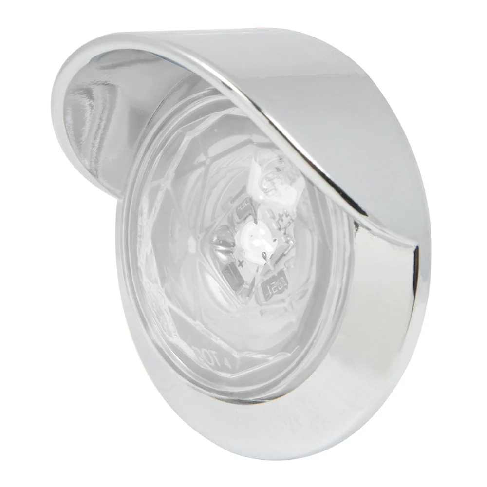 1" 1 LED Diamond Lens Dual Function Light with Bezel & Visor - Image 5