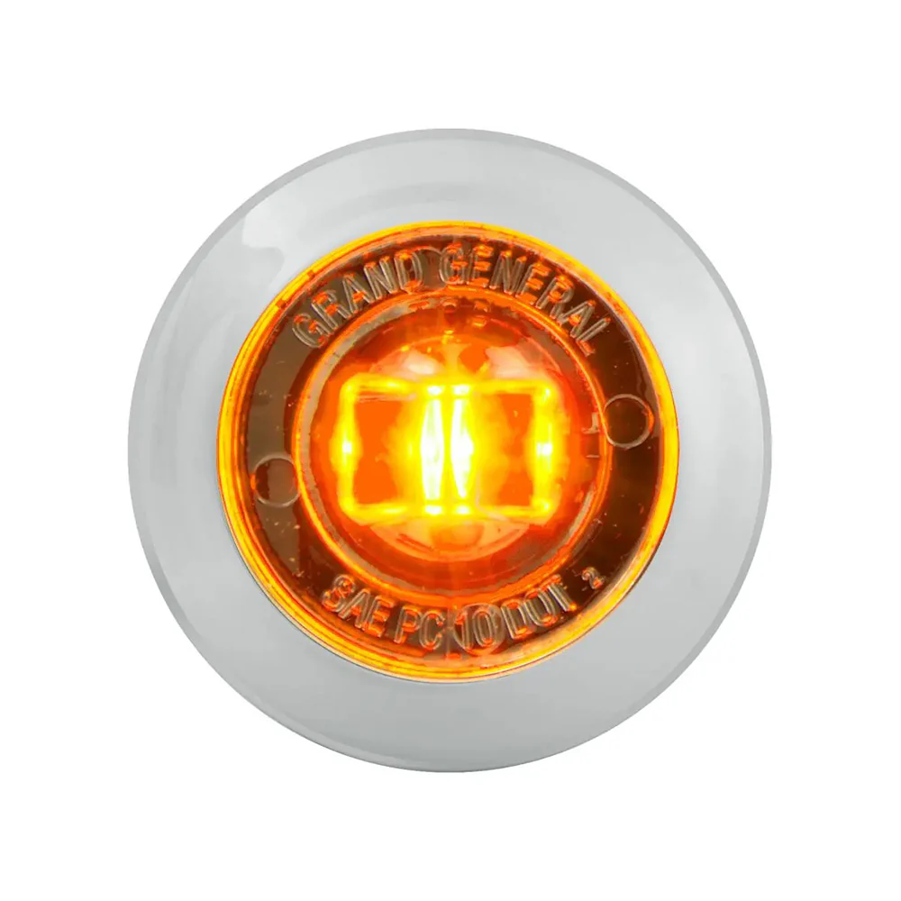 1" Bowtie Smoke Lens LED with Chrome Plastic bezel - Image 2