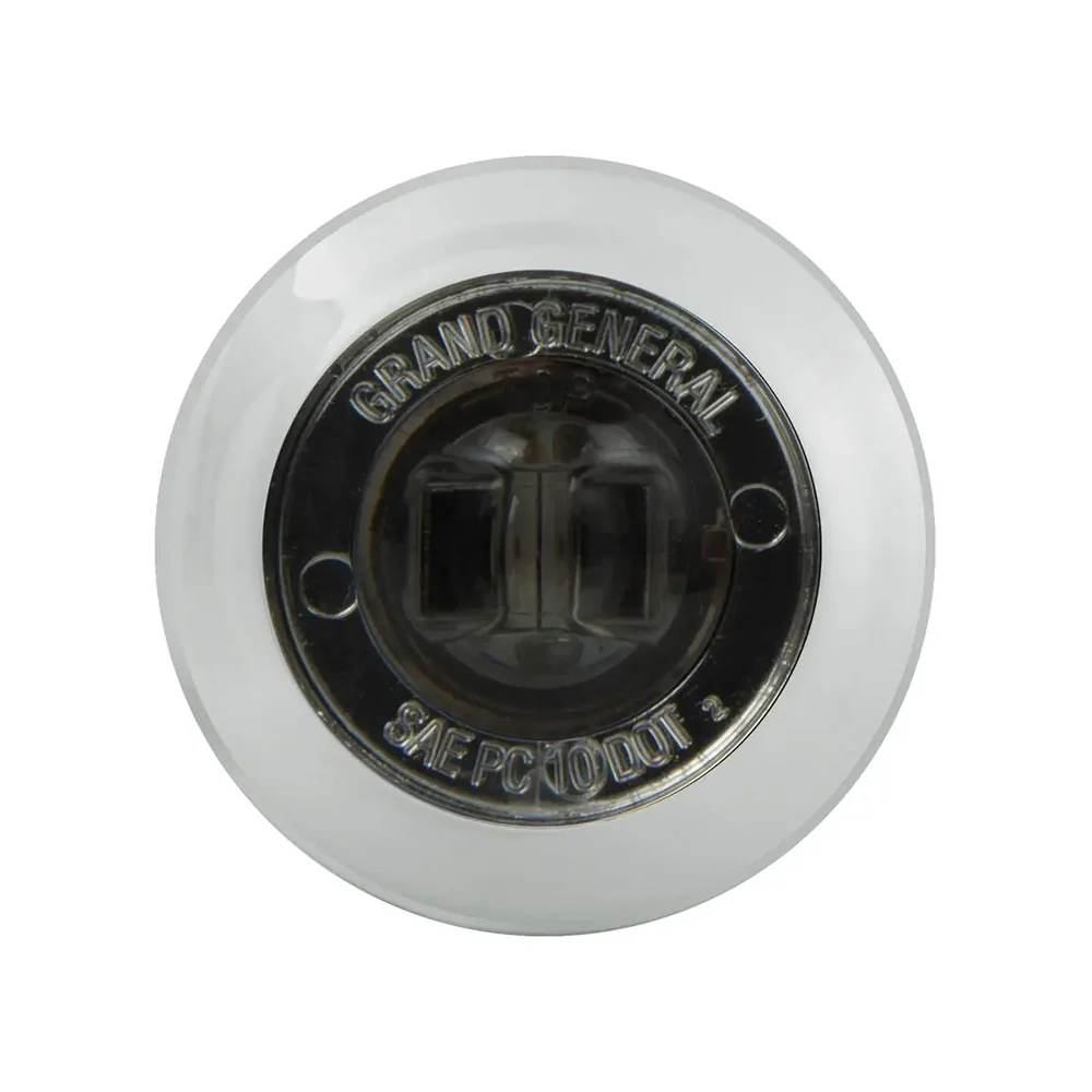 1" Bowtie Smoke Lens LED with Chrome Plastic bezel - Image 3