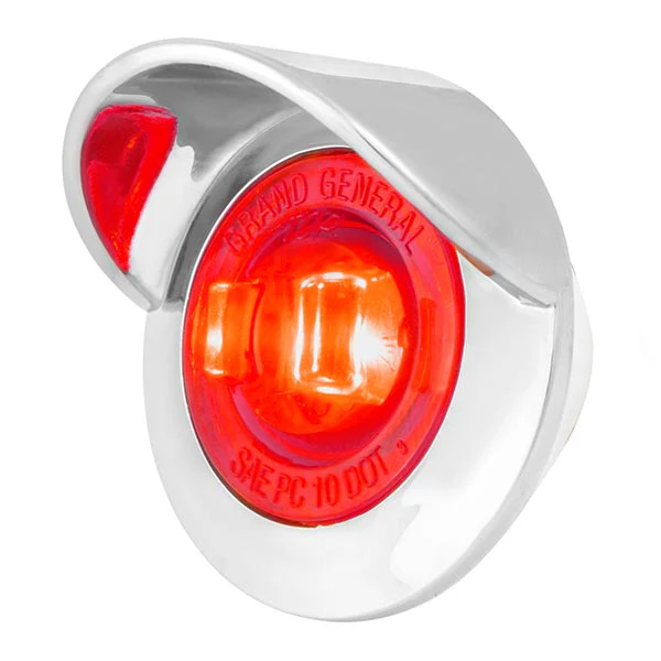 1" Dual Function Mini LED Light with Chrome Bezel & Visor - Image 4