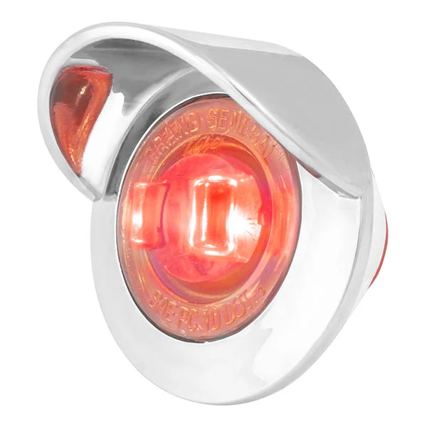1" Dual Function Mini LED Light with Chrome Bezel & Visor - Image 5