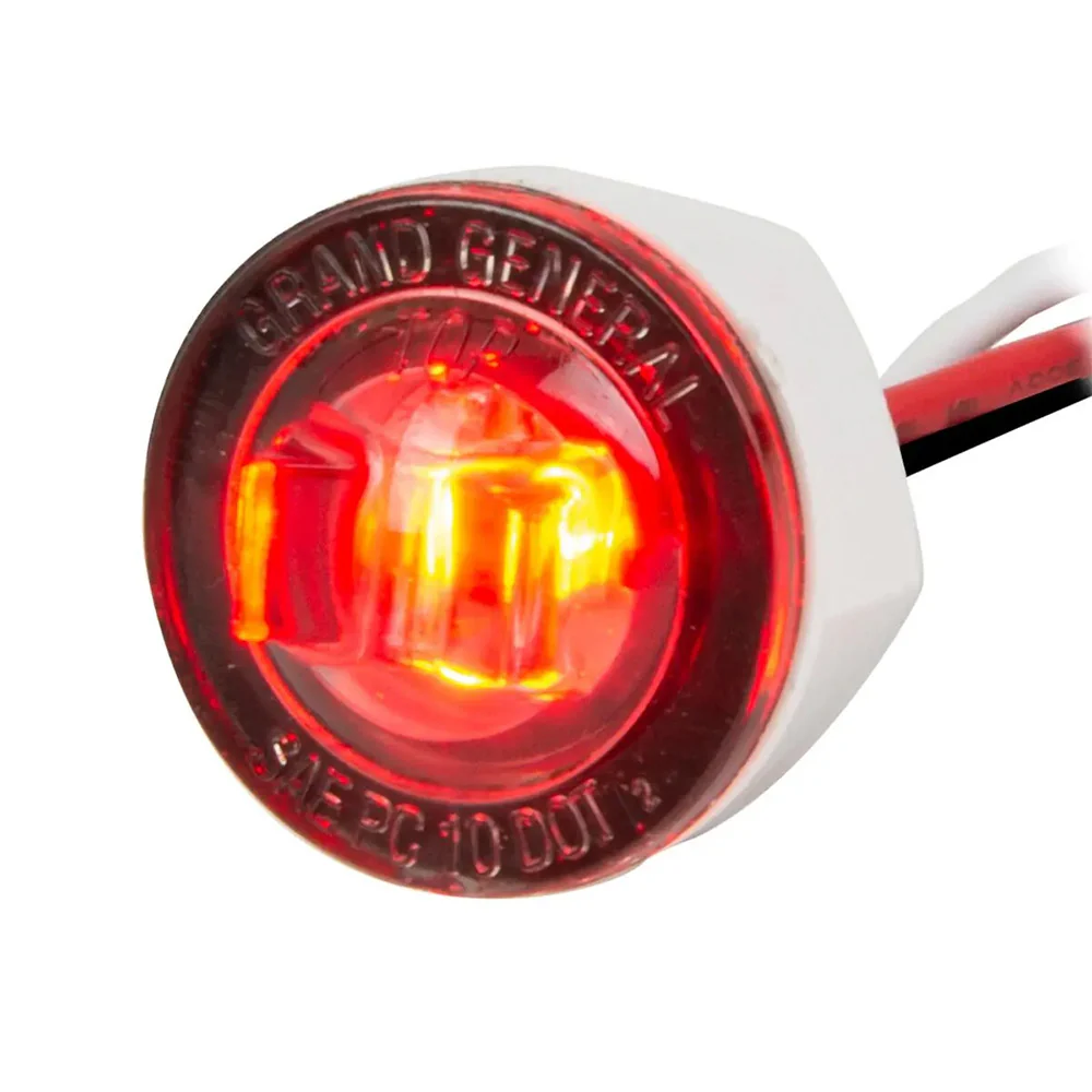 1" Dual Function Mini Push/Screw Wide Angle LED Light with Smoke Lens - Image 2