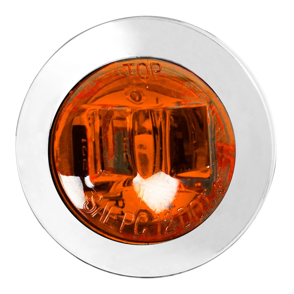 1" LED Dual Function Wide Angle Mini Light with Chrome Bezel - Image 2