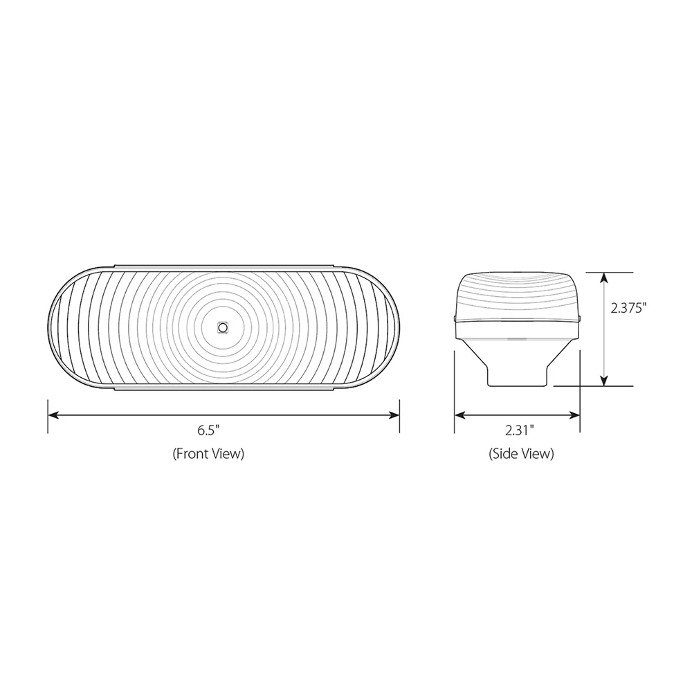1 LED White Oval Back Up Light - Image 3