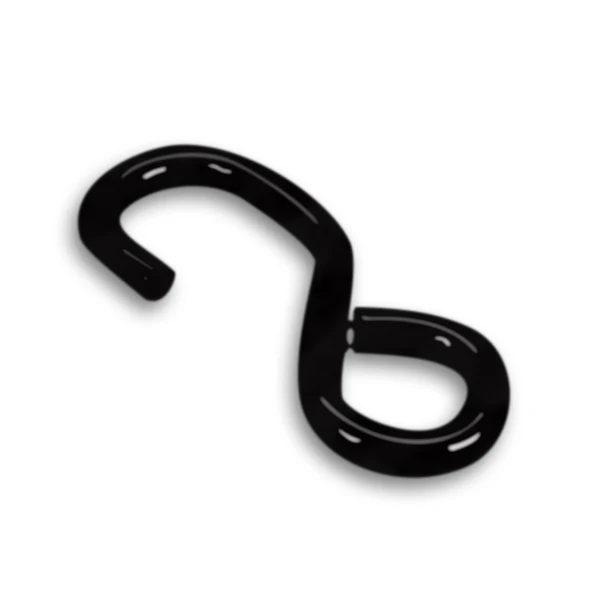 1" S Hook Vinyl Coated