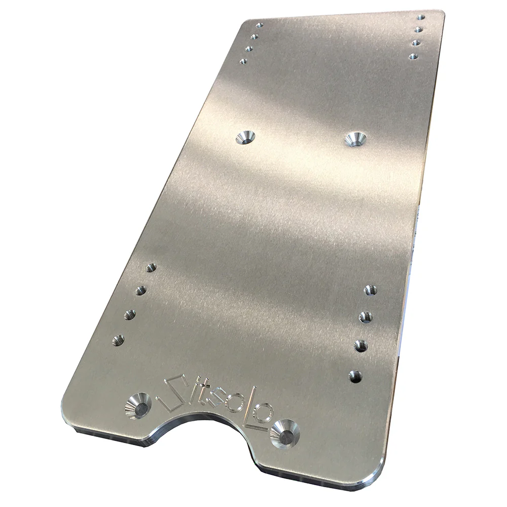 10" Billet Aluminum Seat Base Adapter For Peterbilt 379, 386, 389