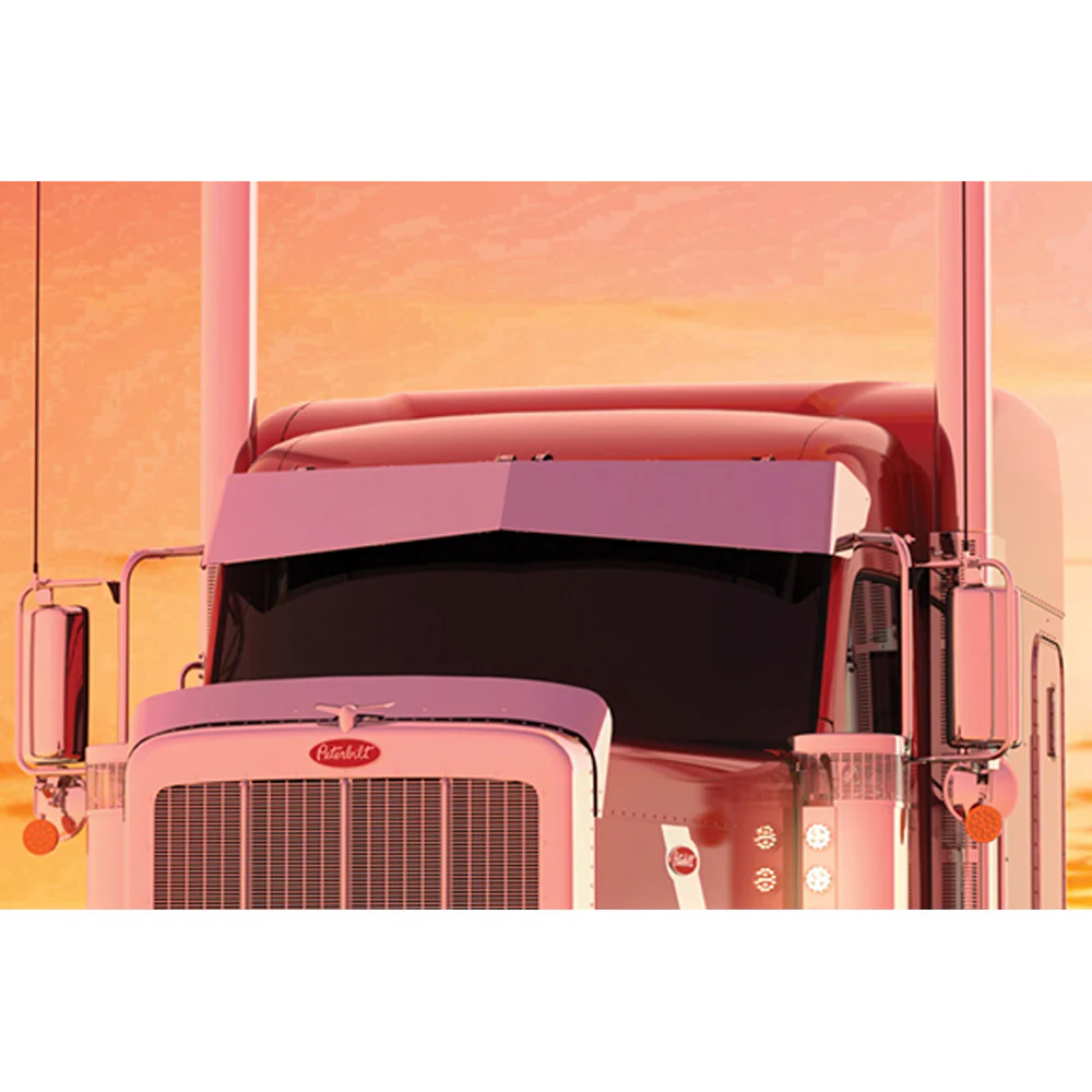10" Peterbilt 589 High Roof 2024 and Newer Bowtie Visor