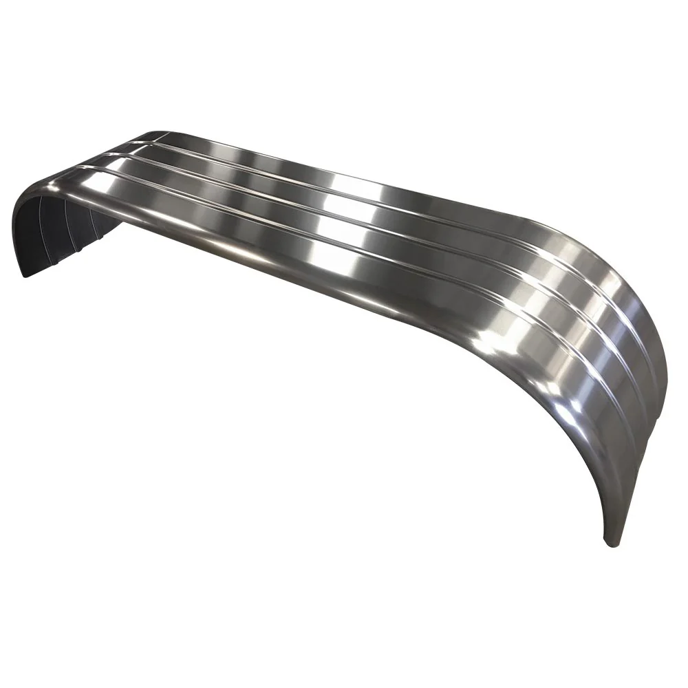105" Ribbed Mill Finish Aluminum Full Fender