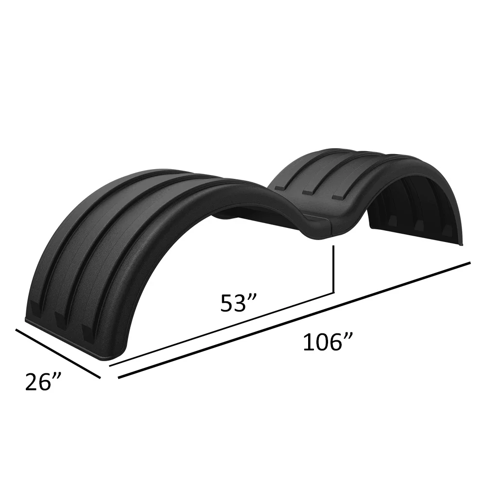 106" Carbon Fiber Poly Double Deuce MIN1354 Full Tandem Fender with 53" Spread - Image 2
