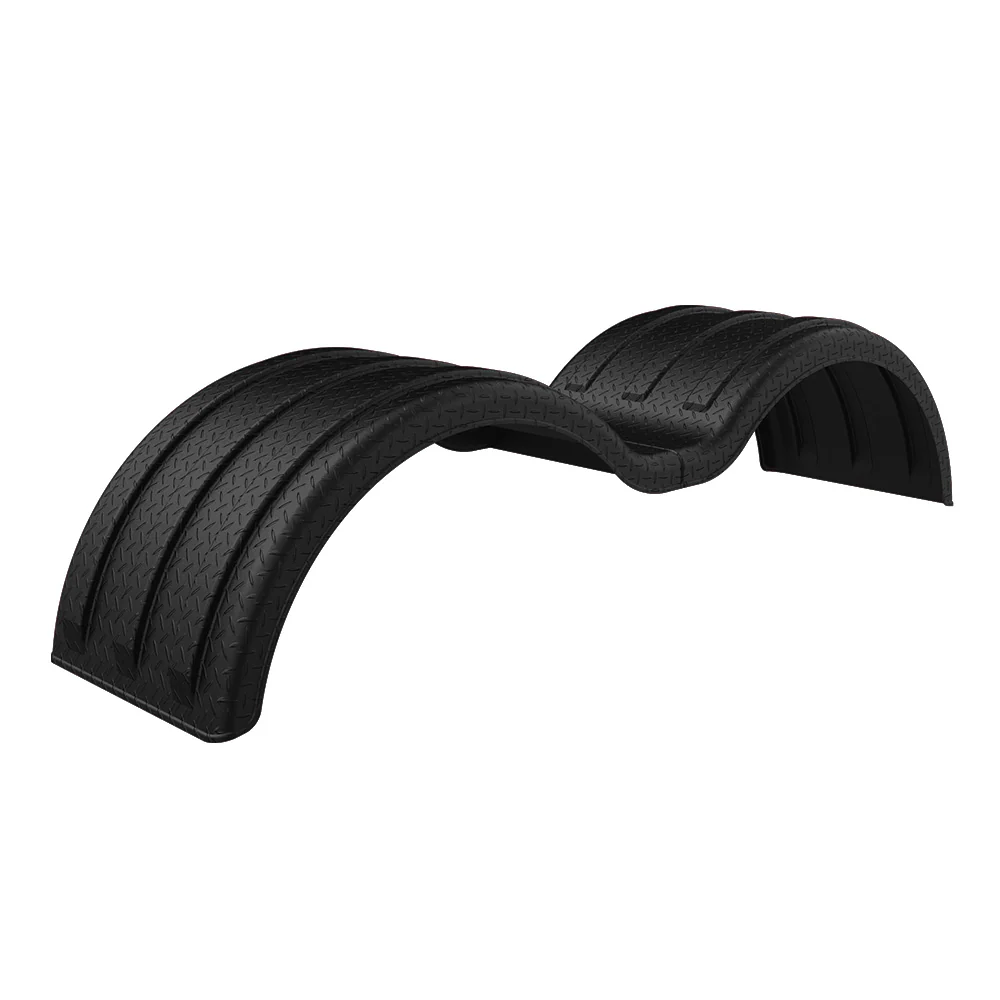 106" Diamond Plate Pattern Poly Double Deuce MIN1354 Full Tandem Fender with 53" Spread - Image 5