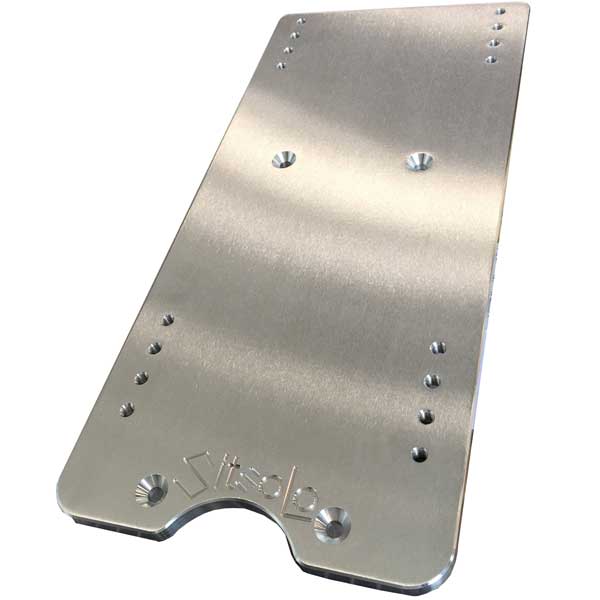 10" Billet Aluminum Seat Base Adapter Plate for Peterbilt 379, 386, 389