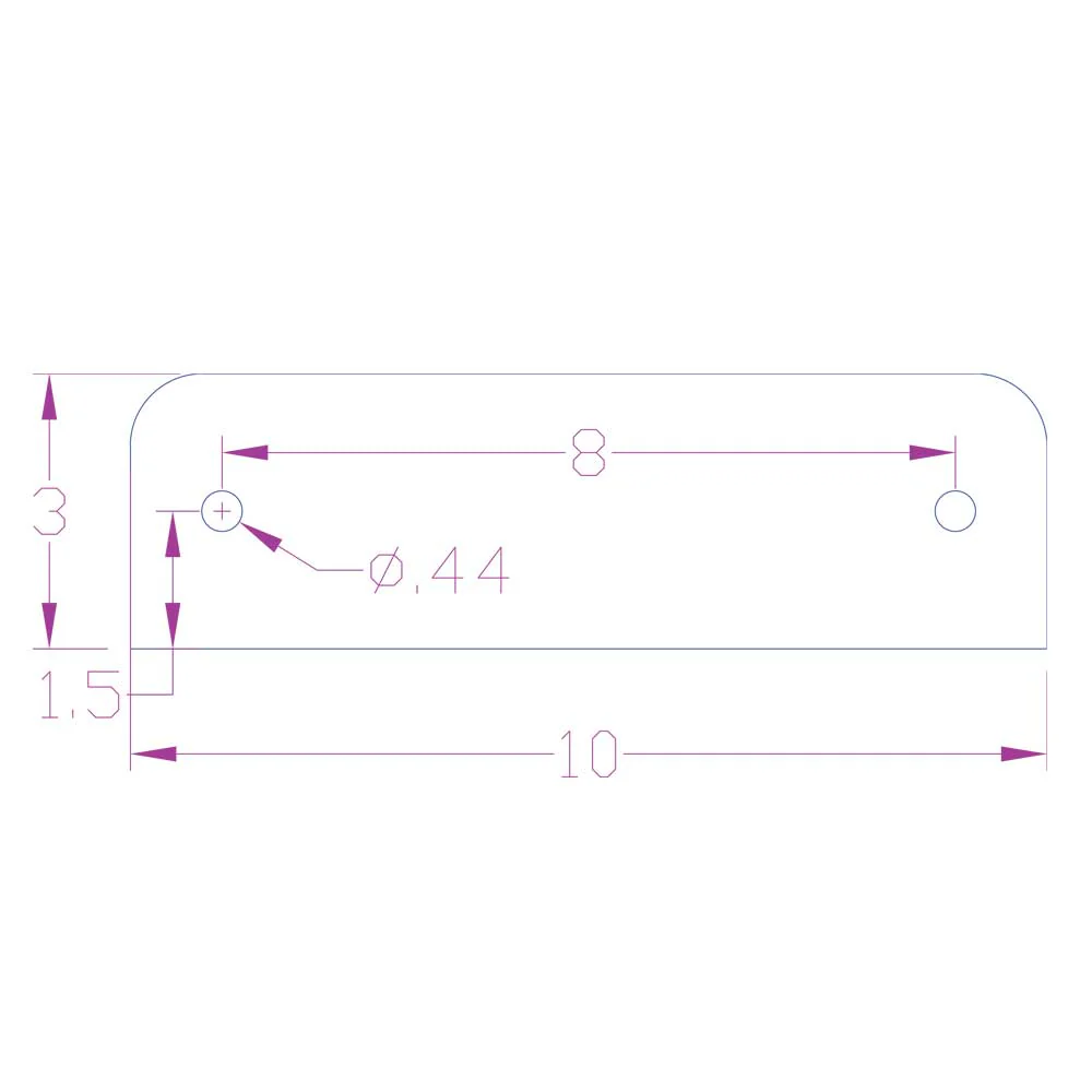 10"L x 3"W Stainless Steel WTI Fender Guard - Image 3
