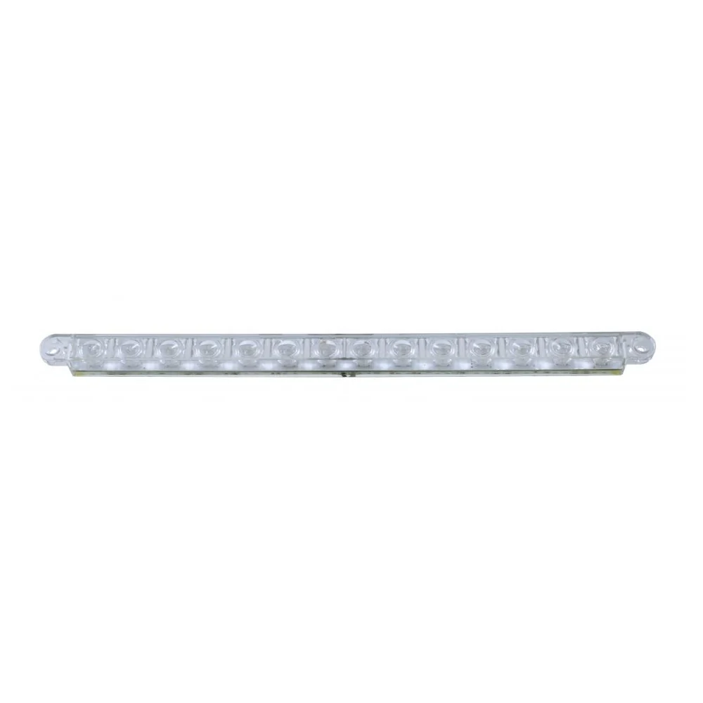 12" Amber/Clear 14 LED Auxiliary Warning Light Bar - Image 3
