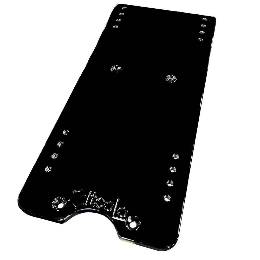 12-Inch Black Powder Coat Seat Base Adapter Plate