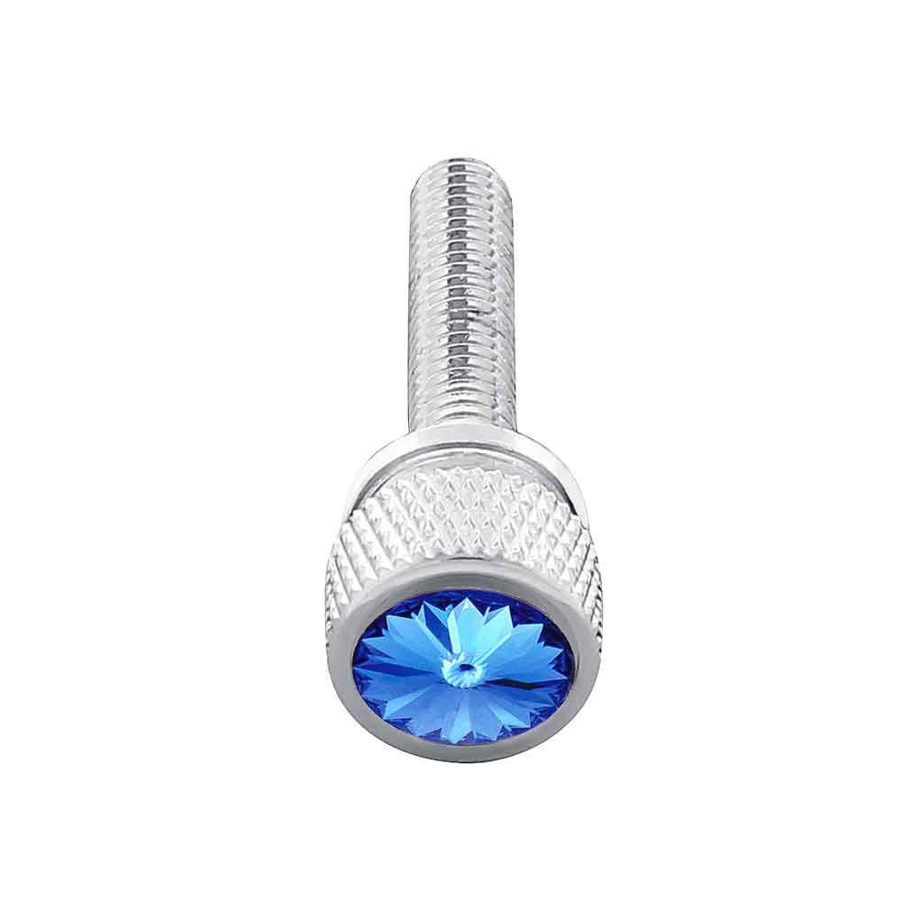 12 Pack Kenworth Blue 1-3/16" Jewel Dash Screw