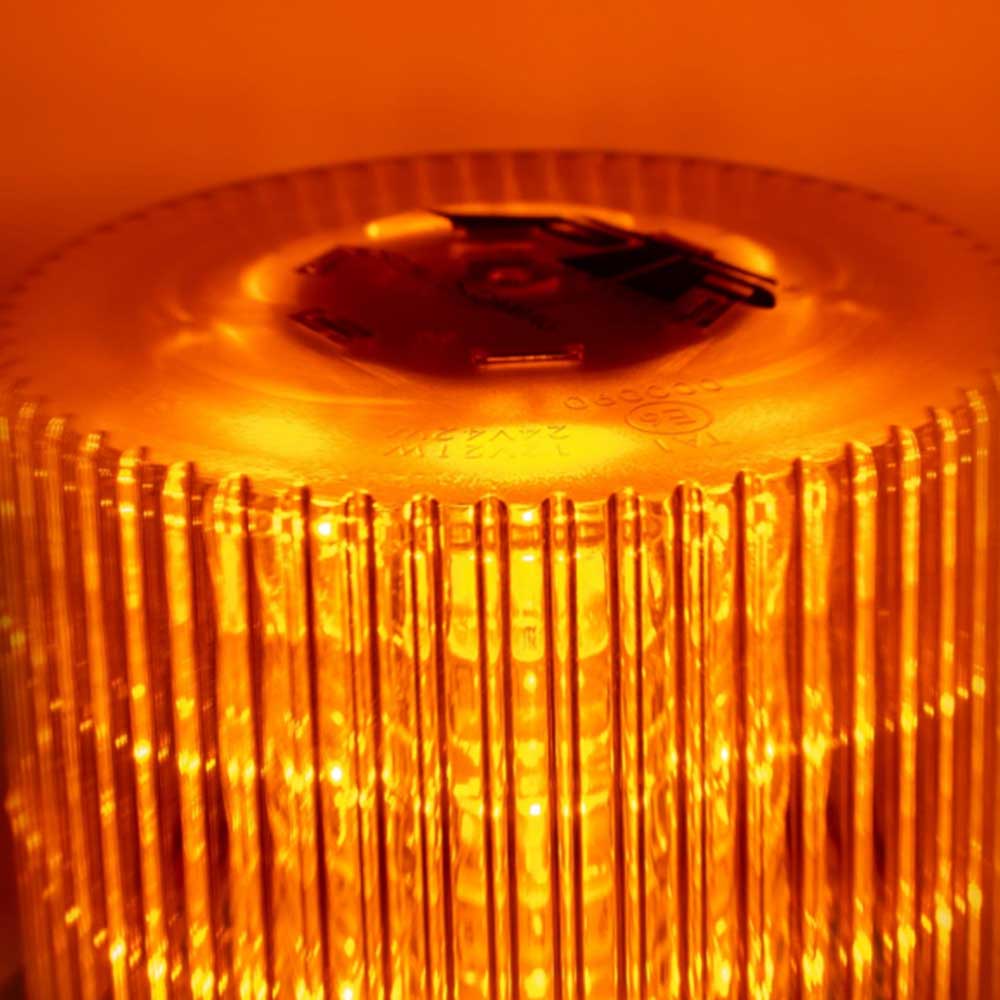 12-Volt Amber LED Beacon Light with Twelve Flash Patterns - Magnet Mount - Image 3