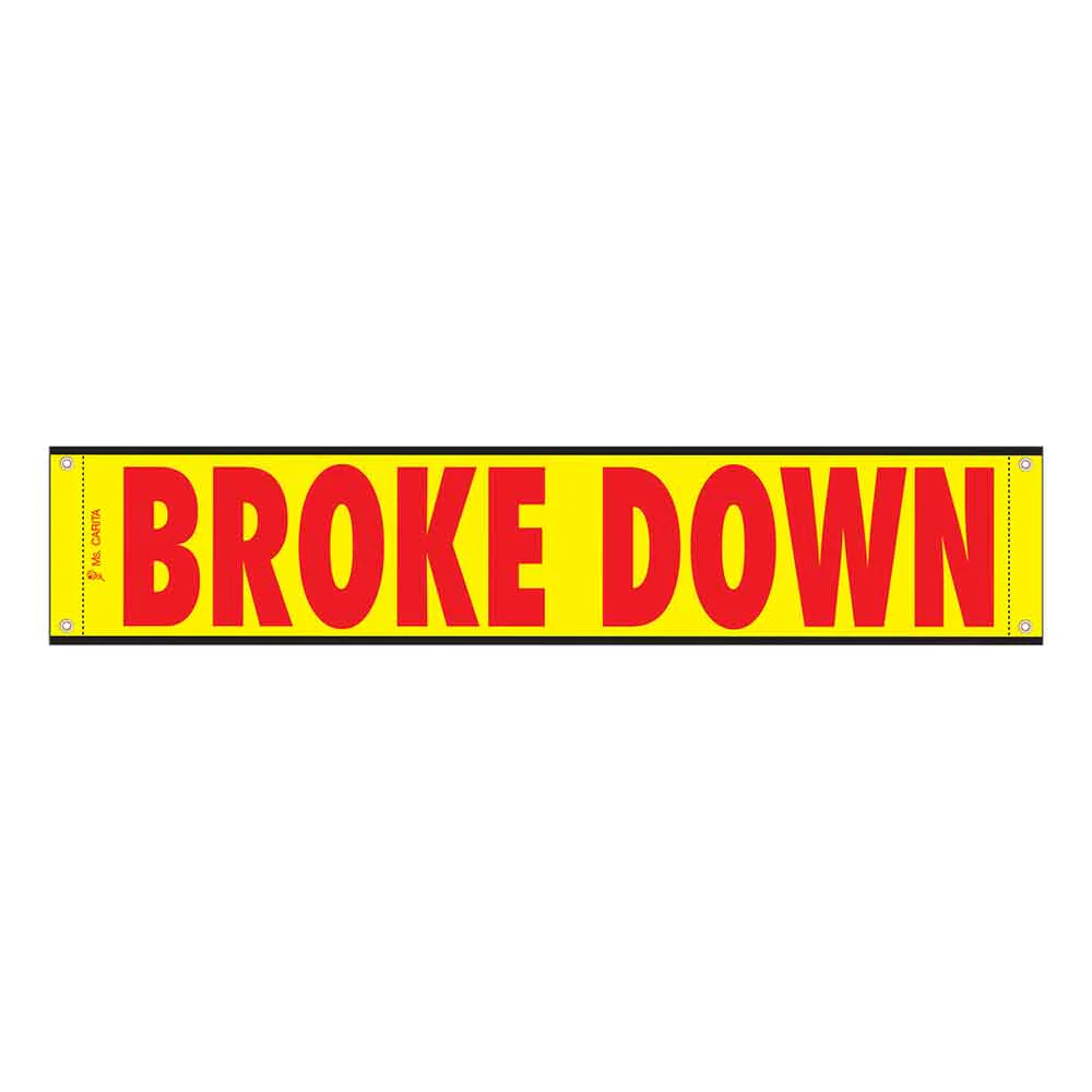 12" x 60" High Intensity Reflective Broke Down Banner