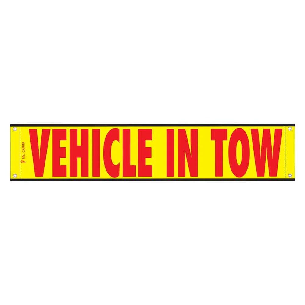 12" x 60" High Intensity Reflective Vehicle in Tow Banner
