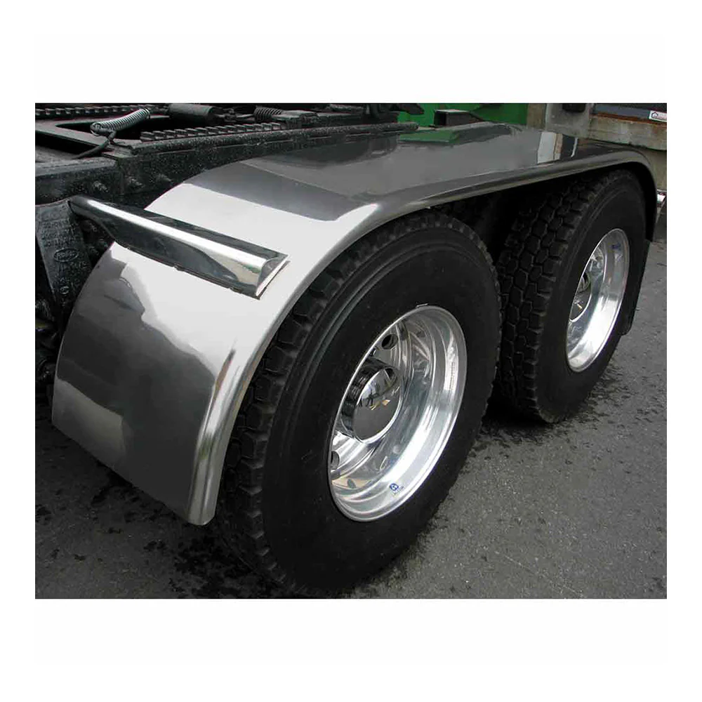 120" Mirror Shine 16 Gauge Stainless Steel Full Fenders