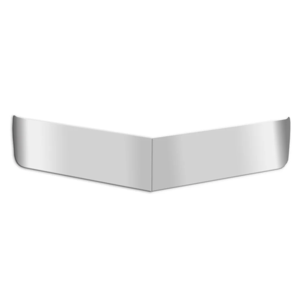 13-1/2" Kenworth T680, T880 W990 Flat Top 40" Sleeper Model Stainless Steel Drop Visor