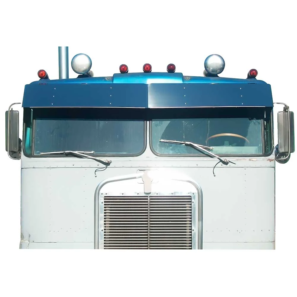 13" Kenworth K100A 1963-1967 Cabover Stainless Steel Visor