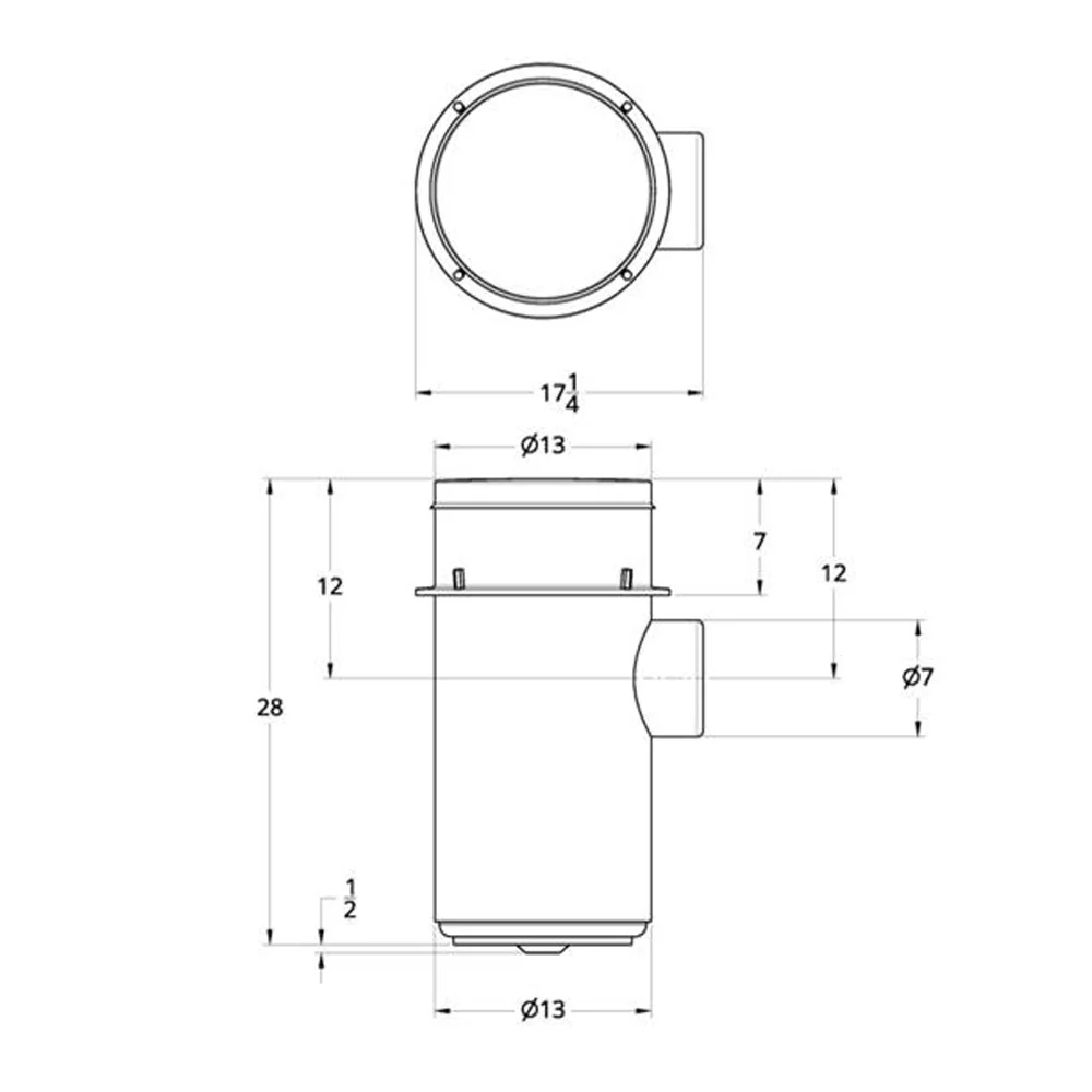 13" SS Donaldson Style Air Cleaner Housing For Peterbilt and Kenworth