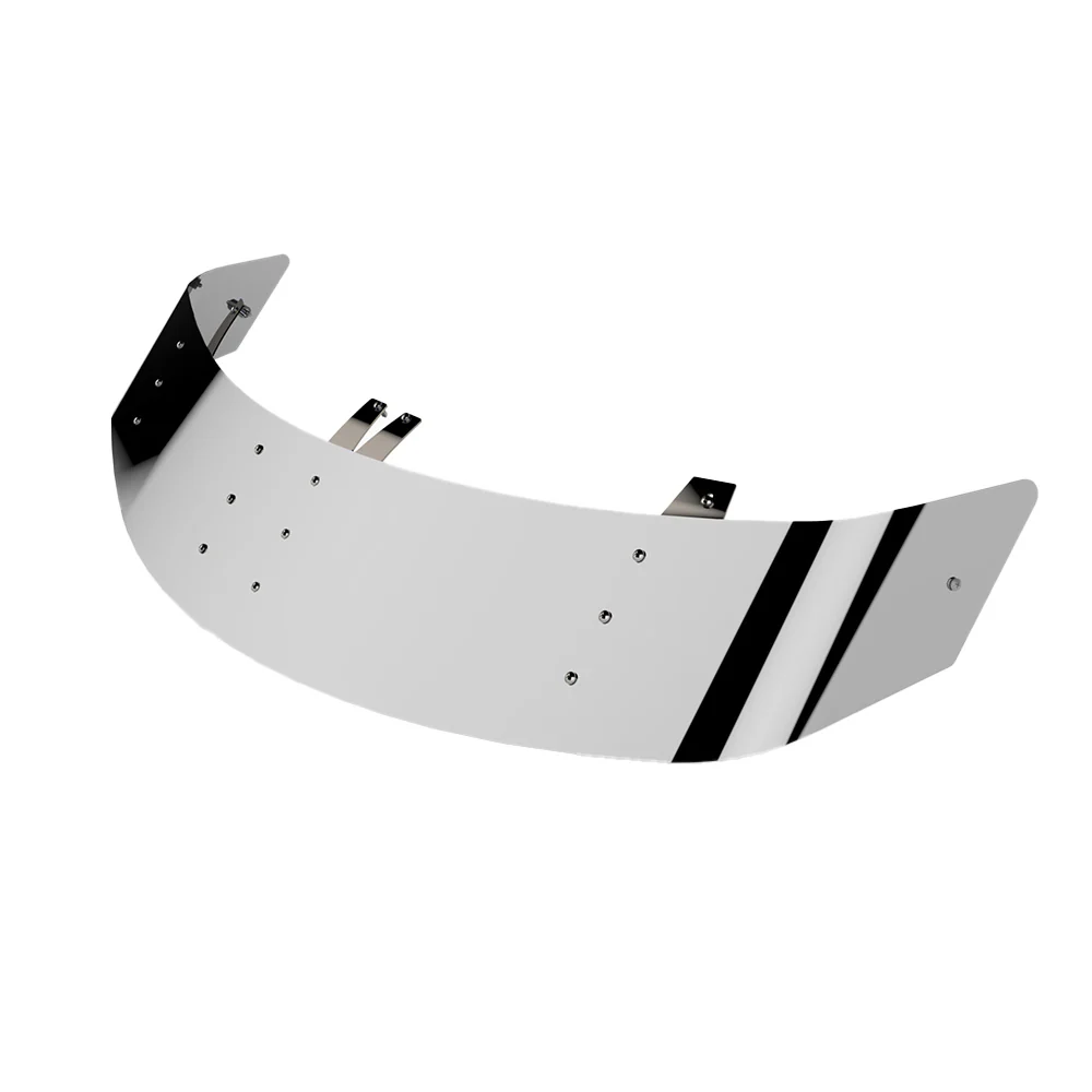 13" Stainless Steel Drop Visor for 2024+ Peterbilt 589