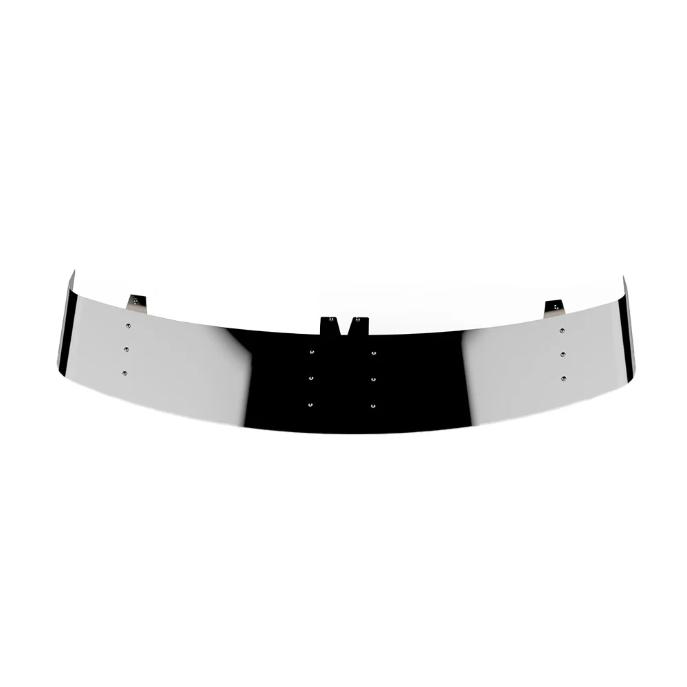 13" Stainless Steel Drop Visor for 2024+ Peterbilt 589 - Image 2