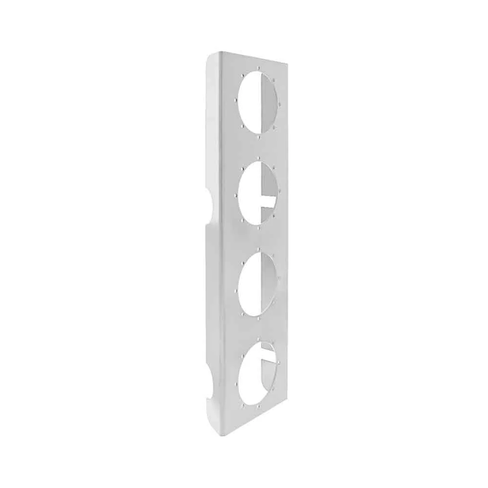 13" Stainless Steel Front Air Cleaner Light Bracket with 4-2" Light Cutouts - Image 3
