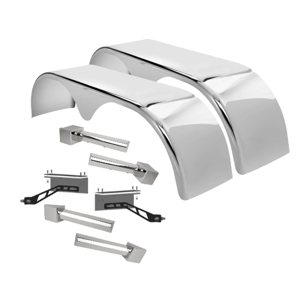 133" 304 SS Full Tandem Smooth Fender PB Flex Air Suspension w/ Mounting Kit