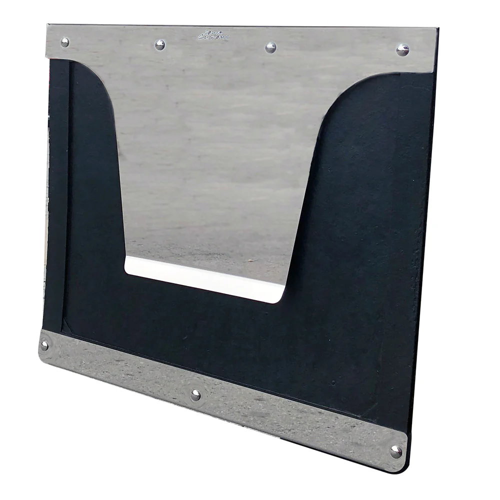 14" Anti-Sail Mud Flap Brackets with Integrated Top Trim Accent