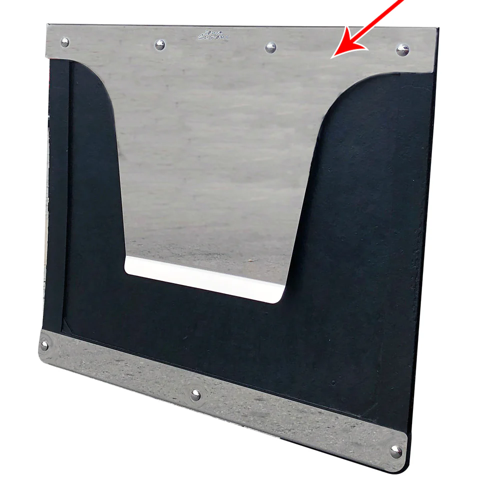 14" Anti-Sail Mud Flap Brackets with Integrated Top Trim Accent - Image 2