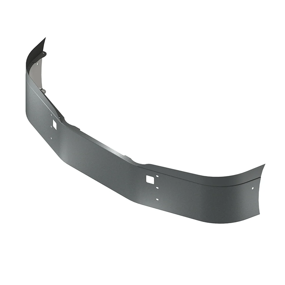 14" KW T680 Gen II 2021+ Black Setback Axle Bumper with Tow Hole Cutouts - Image 2