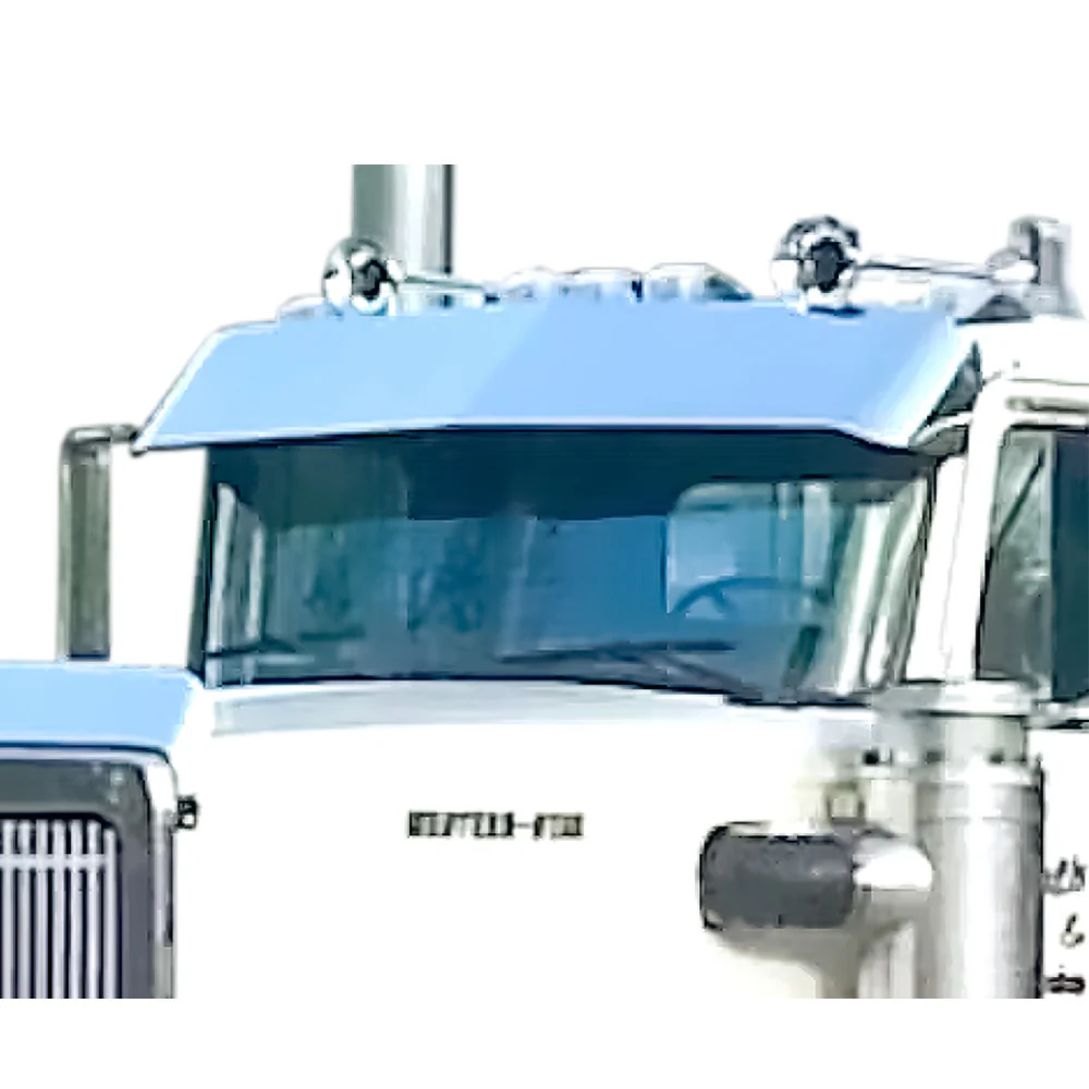 14" Stainless Steel Drop Visor 1986-2001 Western Star 4900 Heritage