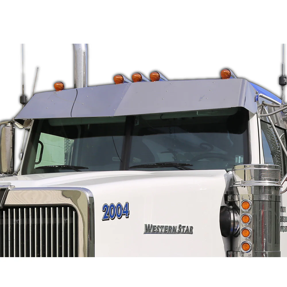 14" x 16" Stainless Steel V-Style Visor 1986-2001 Western Star 4900 Heritage