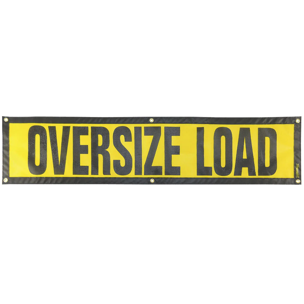 14" x 60" Grommet Escort Oversize Load Sign - Image 4
