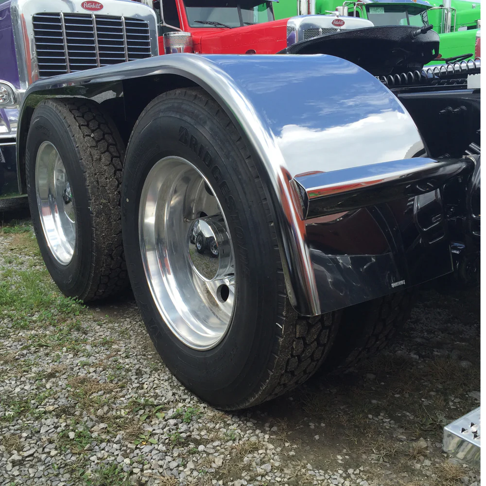 143" 430 Stainless Steel Low Rider Full Tandem Fenders with Mounting Kit - Image 3