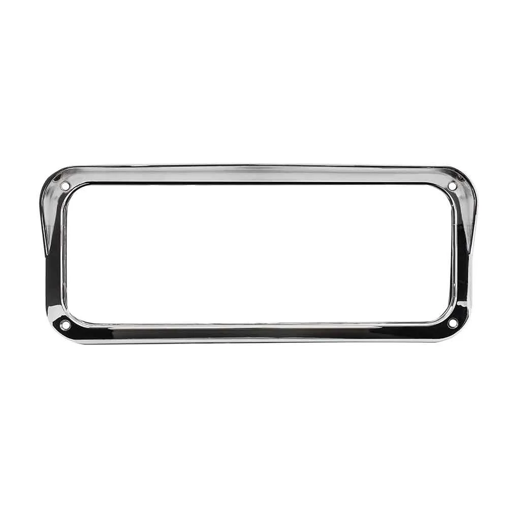 15" Chrome Plastic Headlight Bezel with Visor